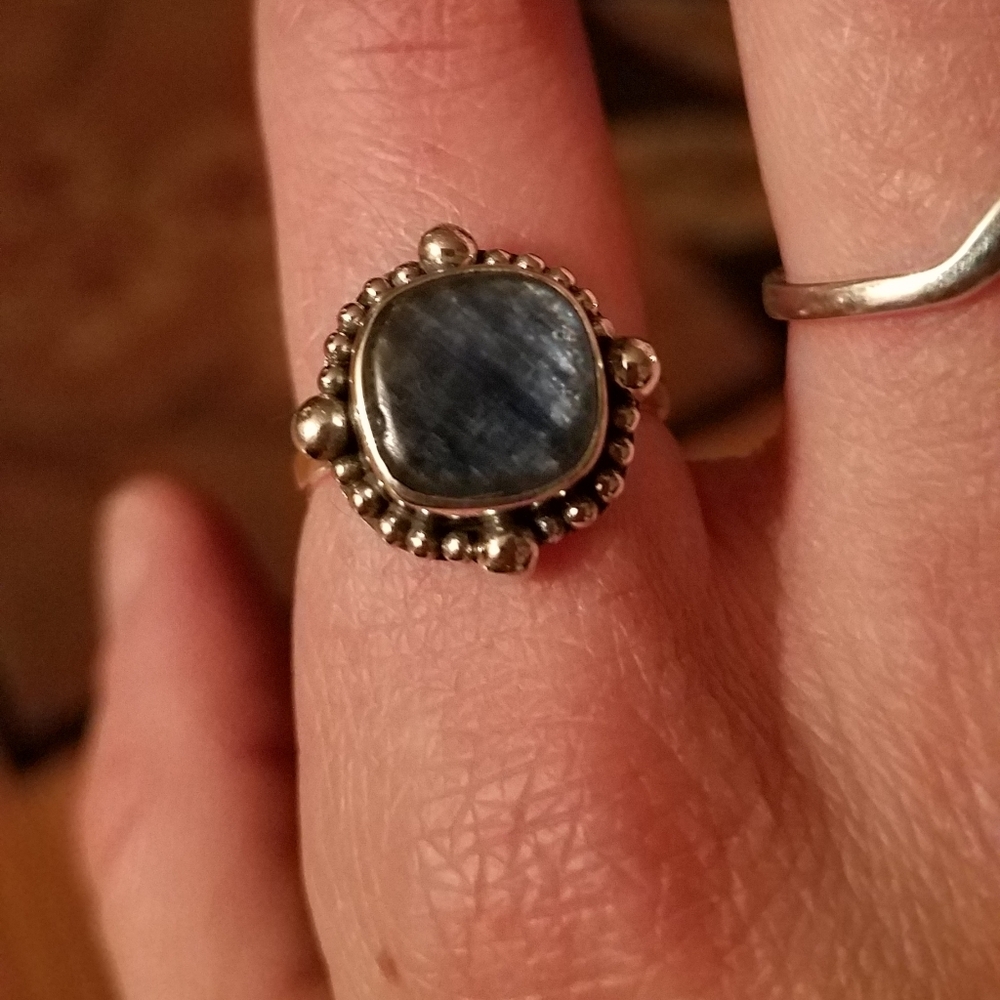 Kyanite Sterling silver ring!!
